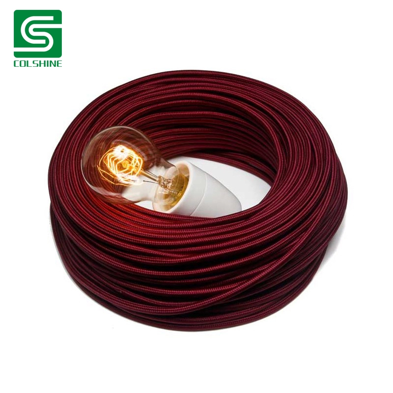 Braided Electrical Colorful 3 Core Cable