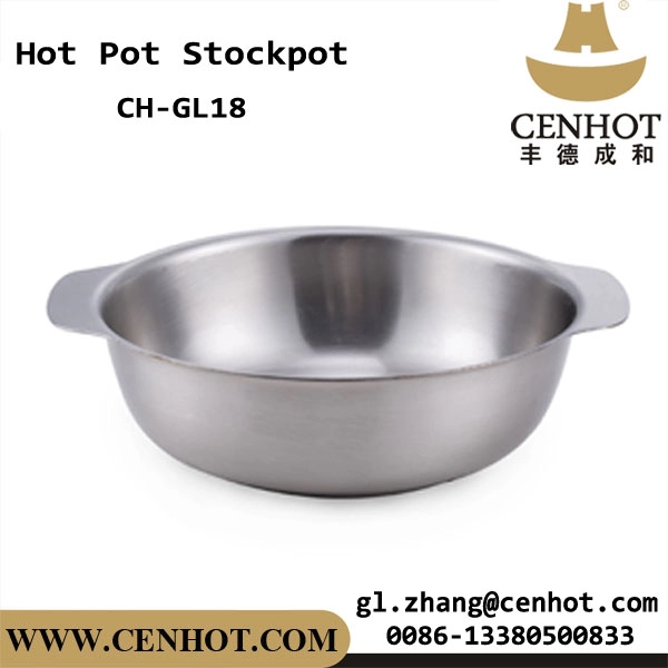 CENHOT Chinese Hot Pot Restaurant Cookware Pots Without Lid