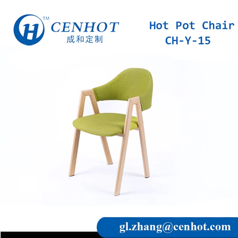 Restaurant Furniture Green Dining Chair With Metal Frame Supplies - CENHOT