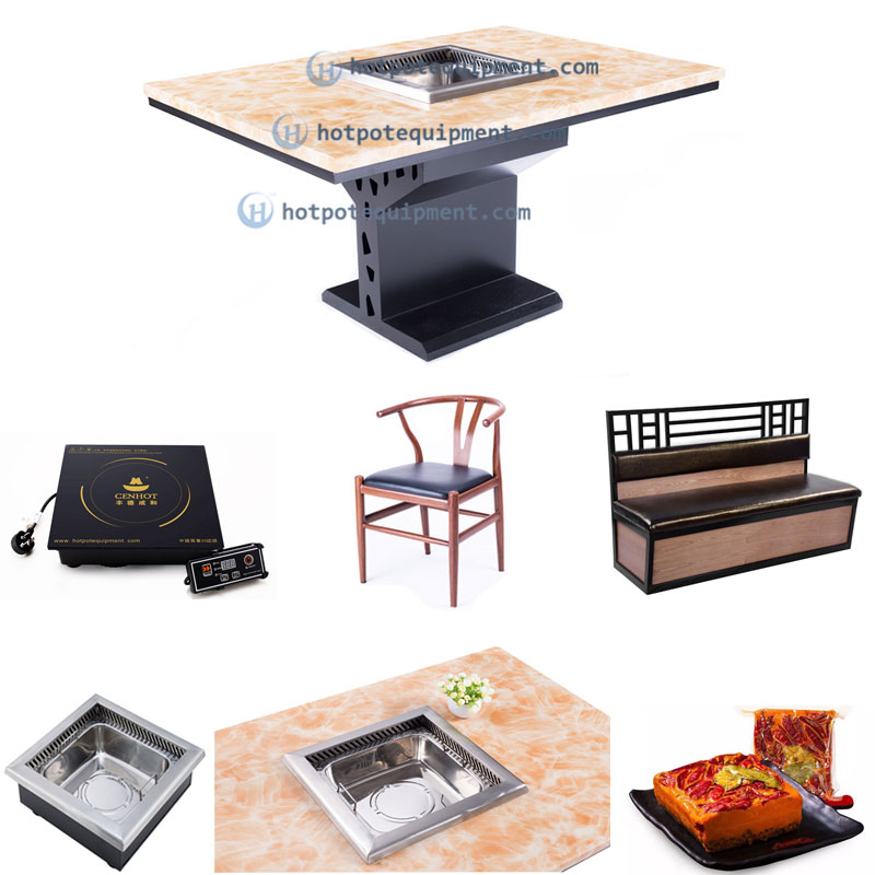 Commercial Hot Pot Tables For Restaurant For Sale China Suppliers effect - CENHOT