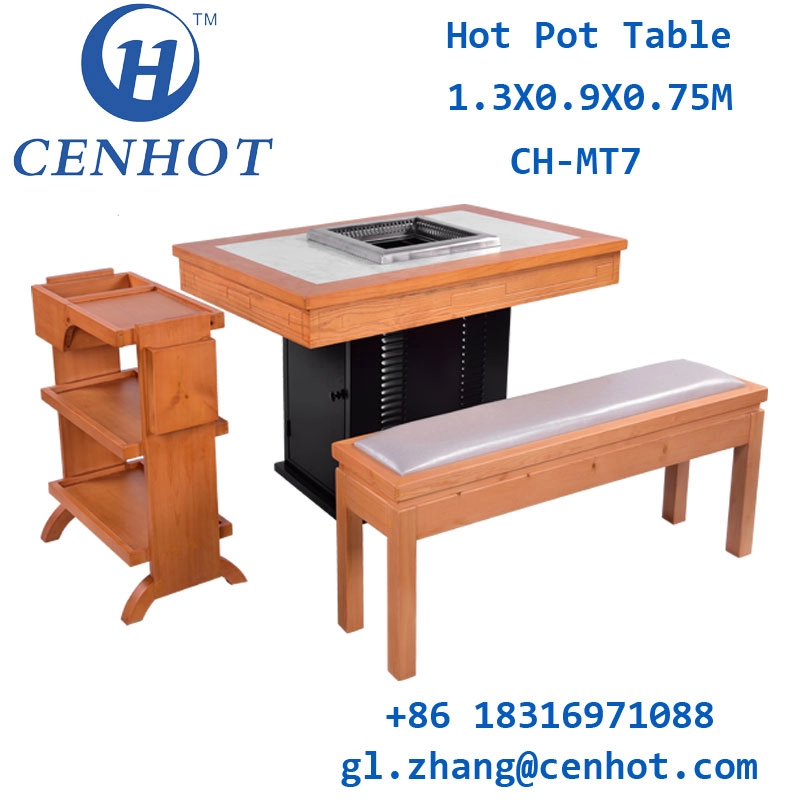 Custom Smokeless Hotpot Table And Chair Set Supply Guangdong - CENHOT
