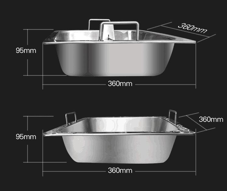 Smokeless Electric Hot Pot Induction Cooker size - CENHOT