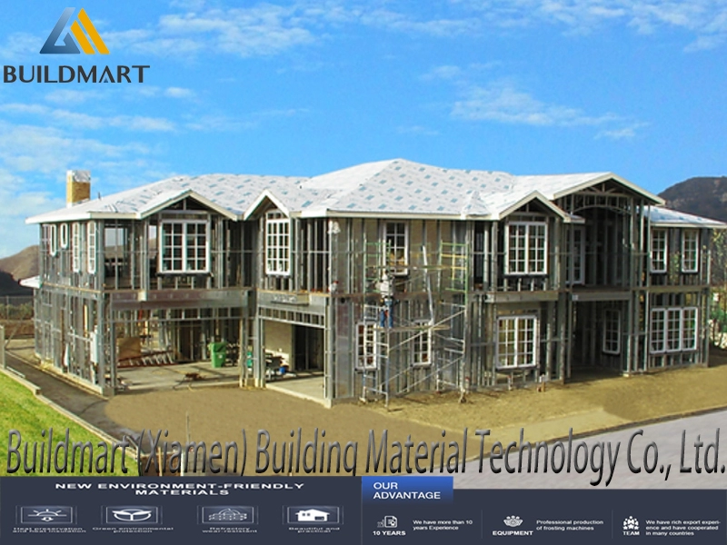 Light Steel Frame Structure Design Suit for Residential Home Luxury Villa Hotel