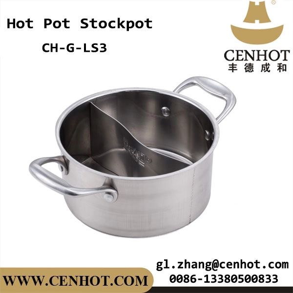 CENHOT Round Small Soup Pot With Divider For Restaurant