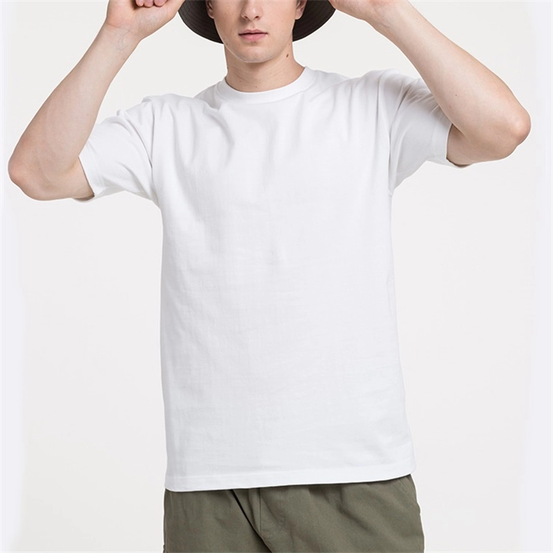 Classical Solid Color Men's Casual Cotton T-shirt