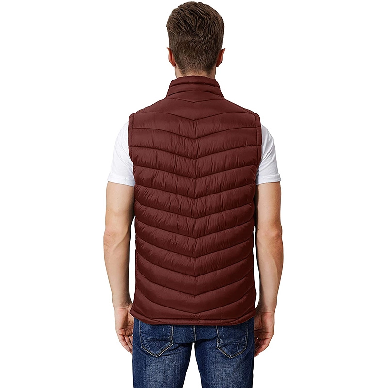 Winter Down Vest Lightweight Casual Insulated Work Quilted Short Outdoor Vest