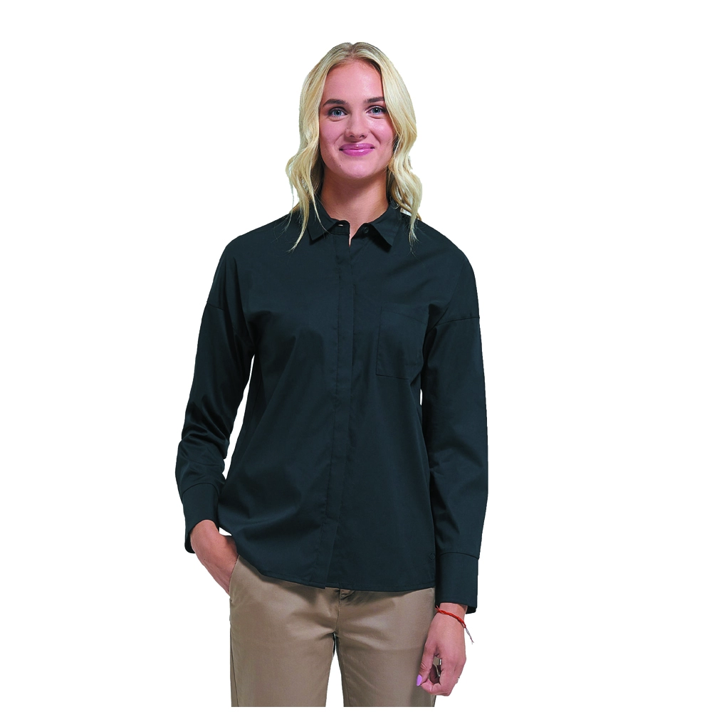 Women Casual Stretch Button Long Sleeve Shirts