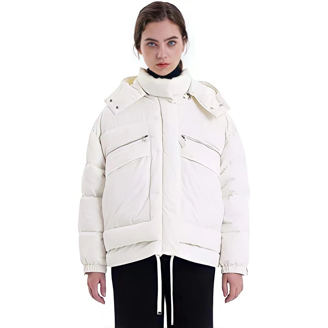 Women's Winter Thickened Down Jackets Hooded Down Coats Warm Parka