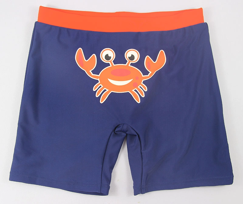 Cute Crab Boys Navy Swim Shorts