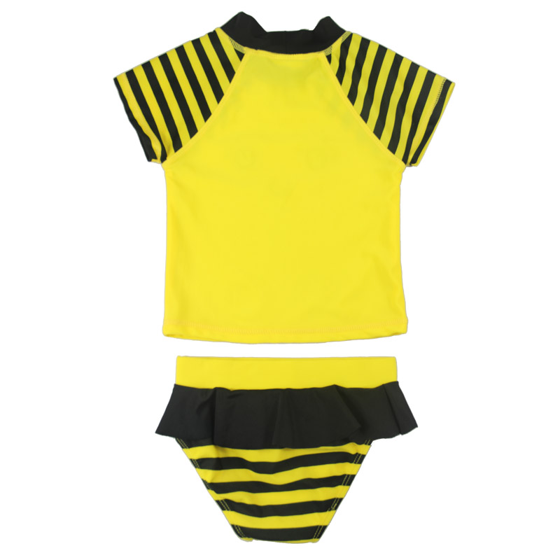 Lovely bee infant girls rashguard