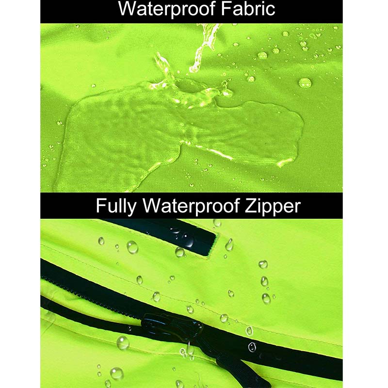 fluorescent yellow waterproof men's jackets