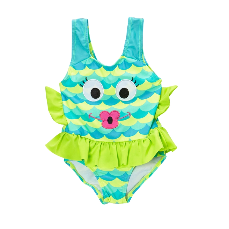 Baby Girls One-Piece FISHALISH-BLU Swimsuits