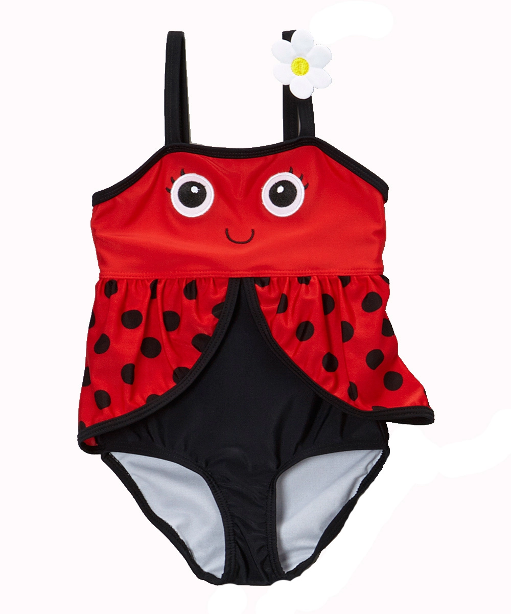 Smart Ladybug Style Baby Girls Tank Suit