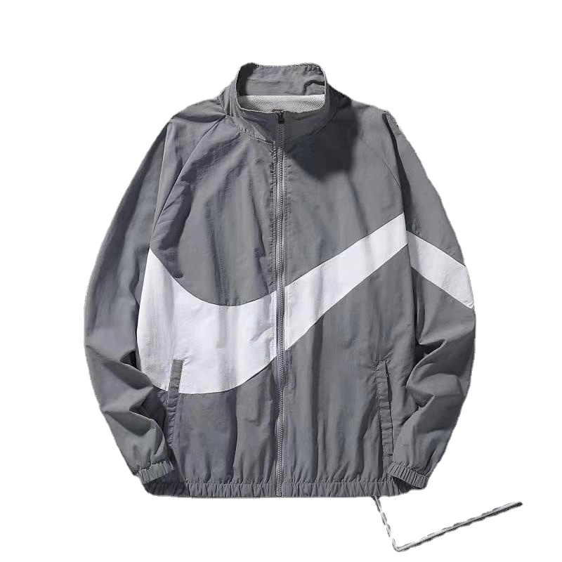 Custom Autumn Nylon Windbreaker Jacket Outdoor Sports Bomber Jacket