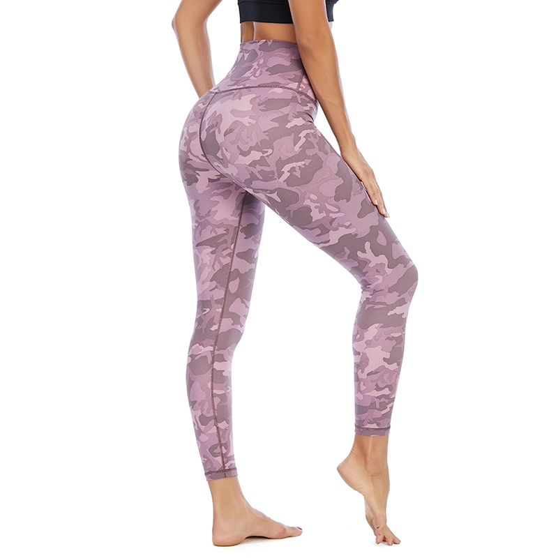 High Waist Camouflage Printing Women Yoga Leggings