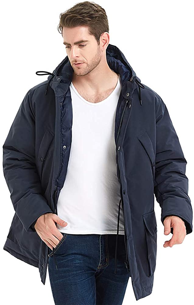 Navy Relaxed Fit Coat