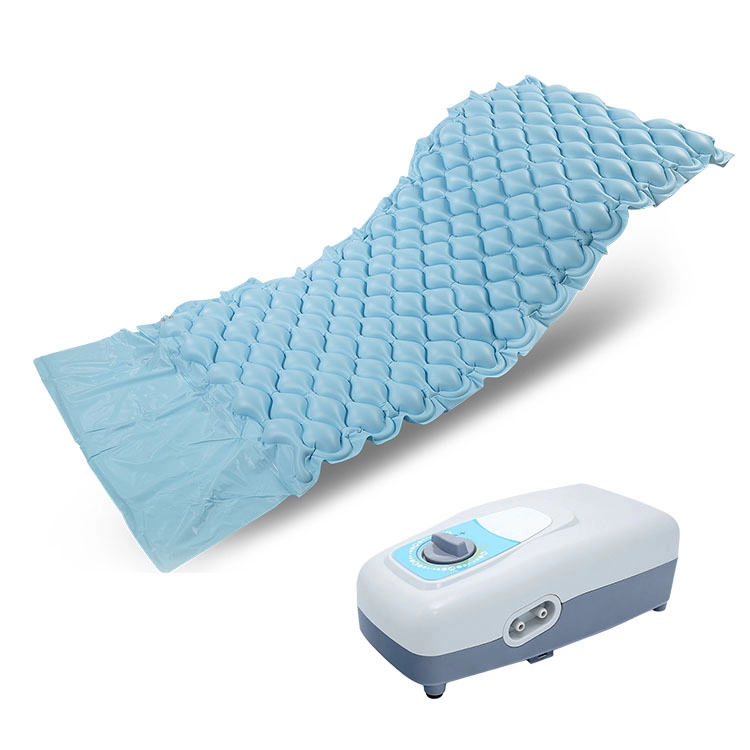 Medical grade pvc inflatable bubble bedridden patients anti-decubitus health care air mattress with pump