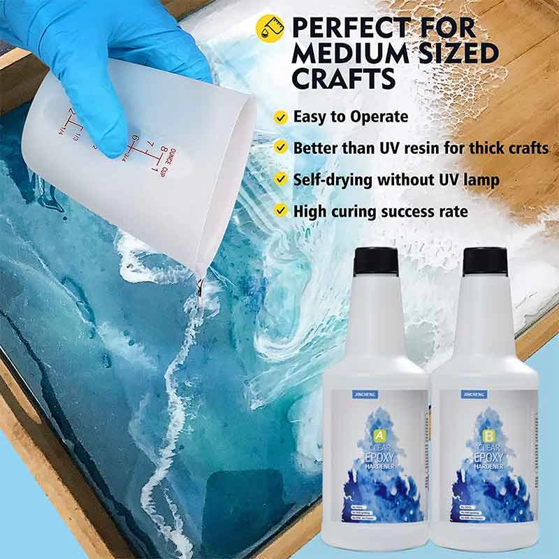 Crystal Clear Casting and Coating 32oz Epoxy Resin with Tools Kit