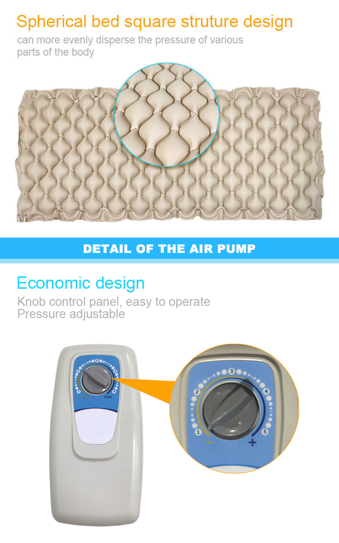 medical air mattress with pump
