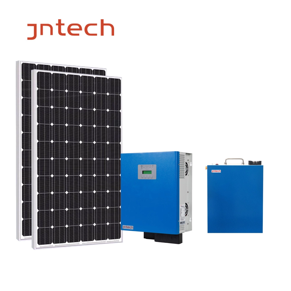 JNTECH Easy to install Complete 5000w 5kw off grid home lighting solar power kits solar energy system price