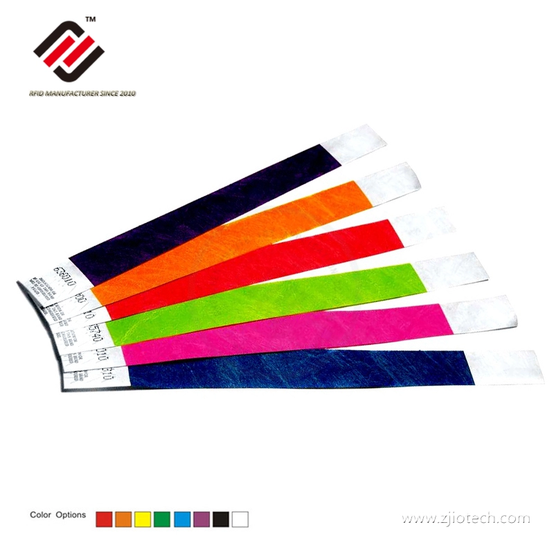 Disposable Event Ntag213 NFC Tyvek Paper Wristbands
