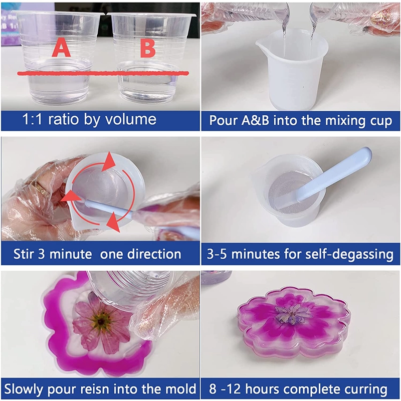 china bulk casting liquid glass table top 1:1 epoxy uv resin ab glue for tray jewelry making