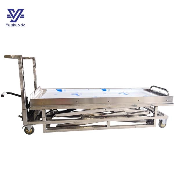 Mortuary equipment Hydraulic trolley