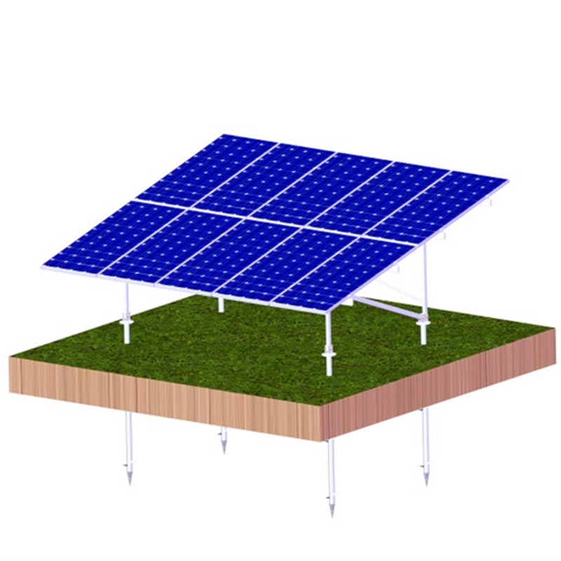 N bracket aluminum installation solar ground structure