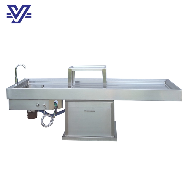 Stainless steel 304  Mortuary product mortuary table