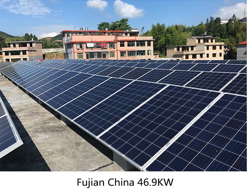 solar pv roof structure project China