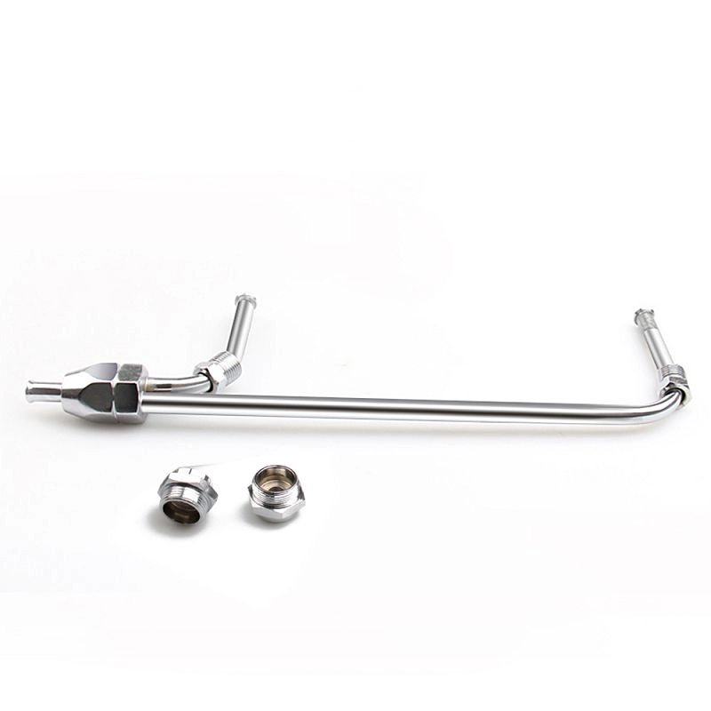 Chrome Plated Dual Inlet Fuel Line Kit with Brass Fittings