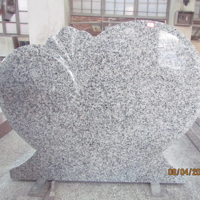 Natural Stone G640 Grey Granite Customized Gravestone