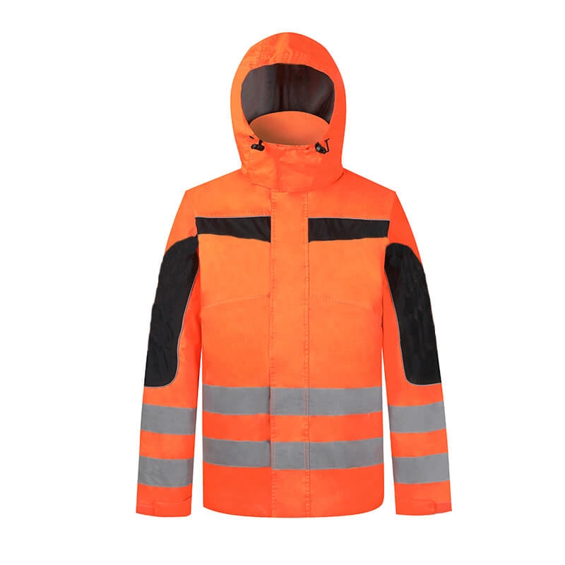 Men's Waterproof Reflective Orange Hi Vis Workwear