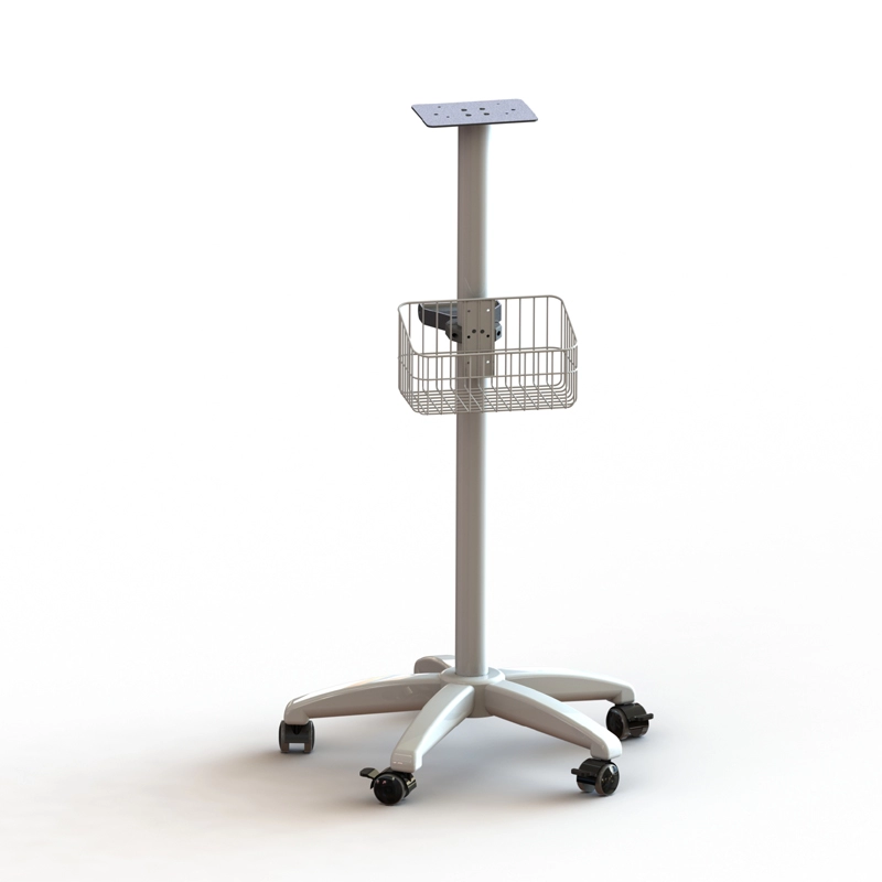 Adjustable Rolling PC Mobile monitor cart