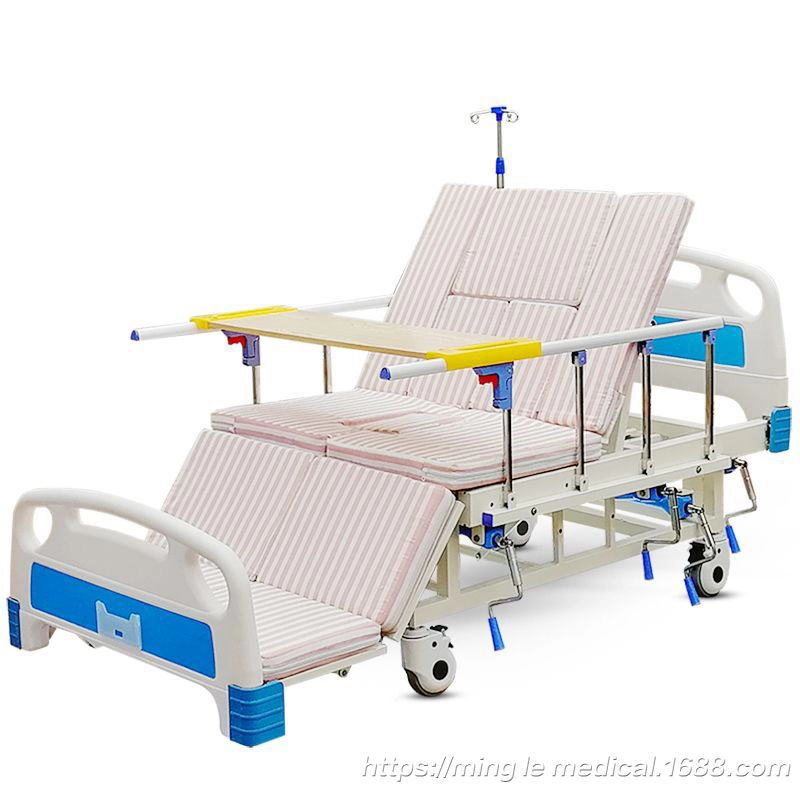 Manual Medical Multifunctional ICU Nursing Bed