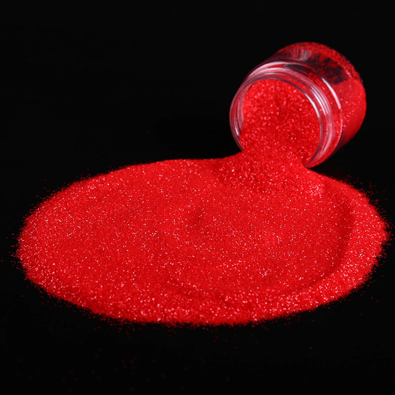 Cheap red matte effect loose glitter dust