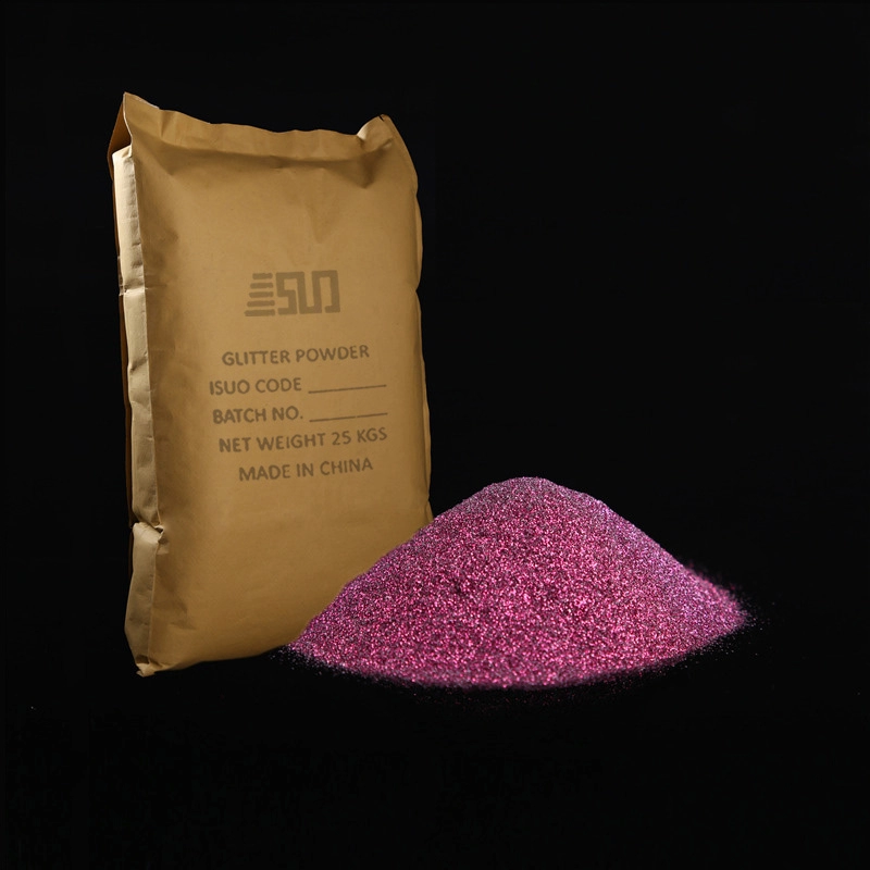 Heat-resistant hexagonal aluminum purple glitter powder