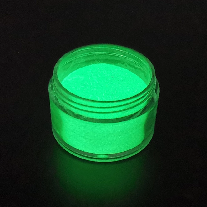 Fast Absorbing Bright Fluorescent Green Glow In The Dark Powder