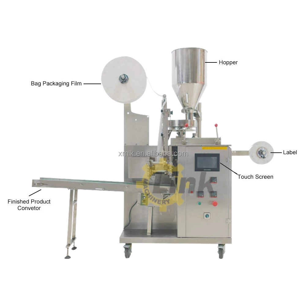 Automatic quantitative three-side sealing tea packaging machine