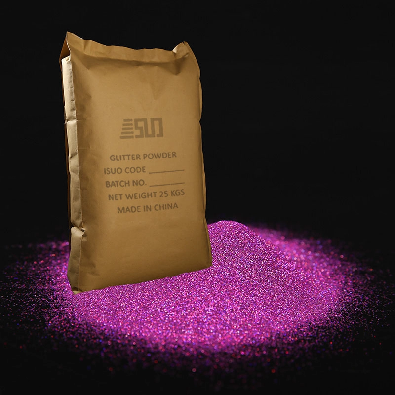 Wholesale burgundy laser purple glitter powder