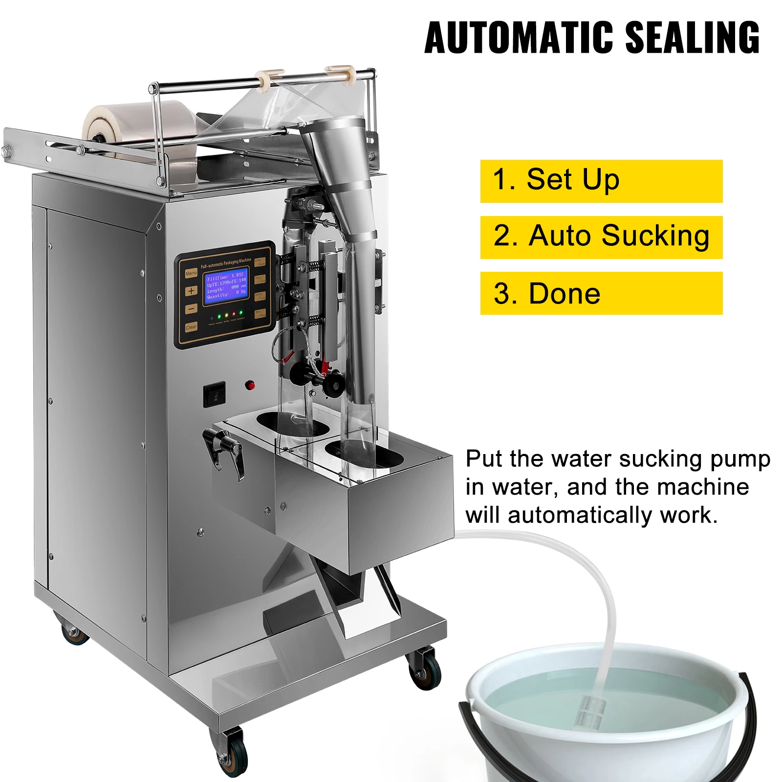 10ml sachet automatic pure water liquid filling and sealing machine