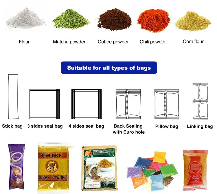 200g automatic powder spices salt pouch packing machine