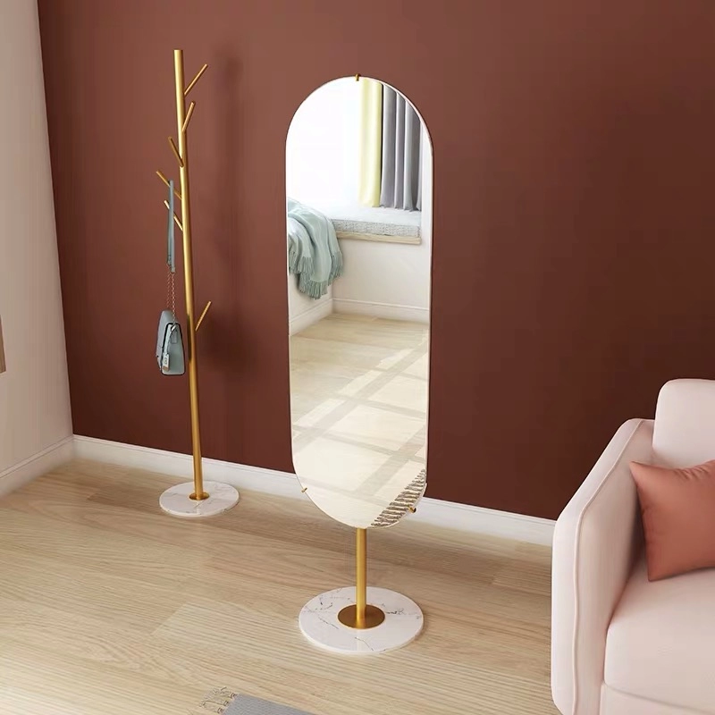 Lady Dressing Standing Mirror With Marble Base