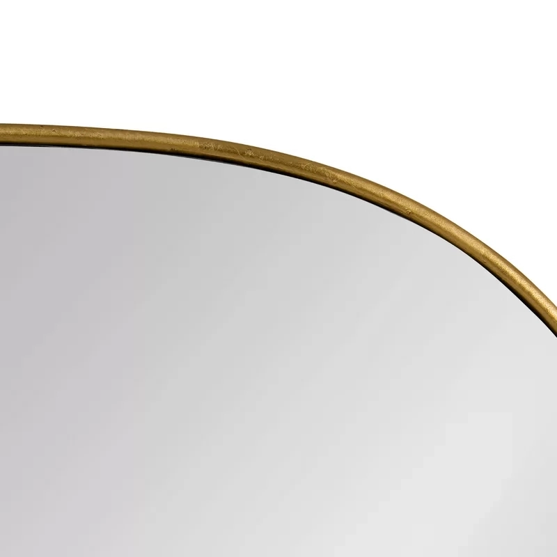 Gold decorative wall oval mirrors