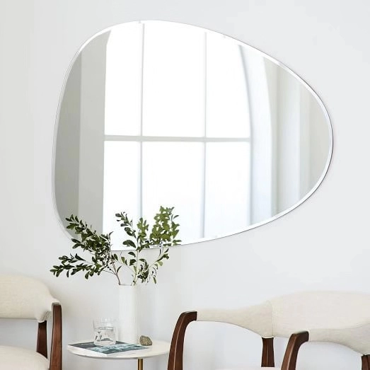Ins Style Frameless Irregular Wall Mirror