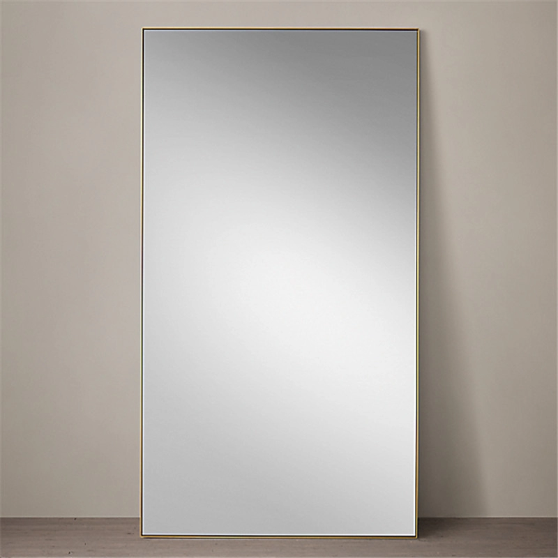 Metal Aluminum Decorative Full-body Dressing Mirror