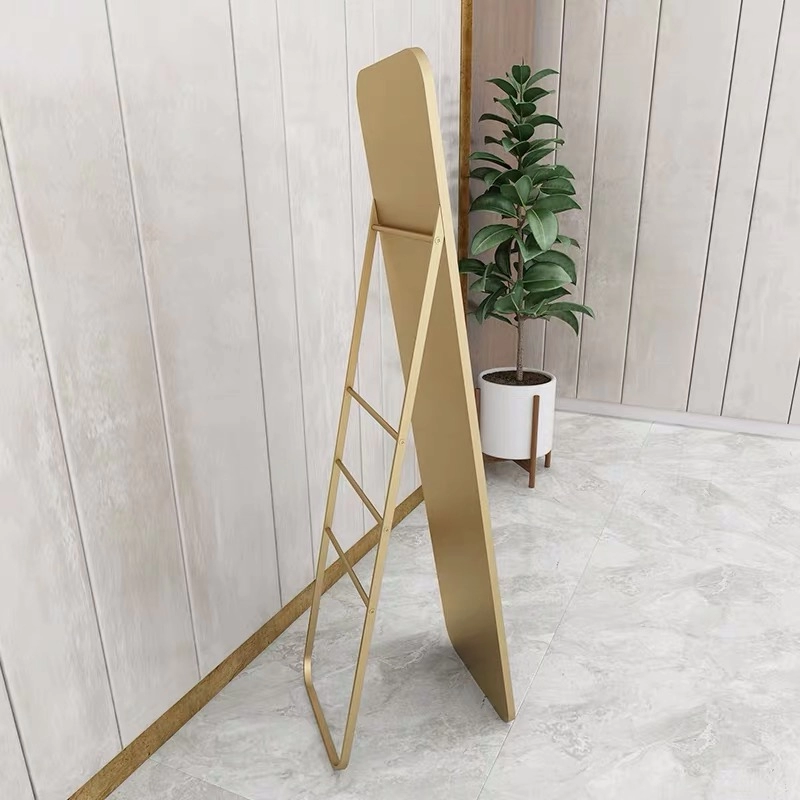 Gold Stand Floor Mirror Large Lady Dressing Mirror