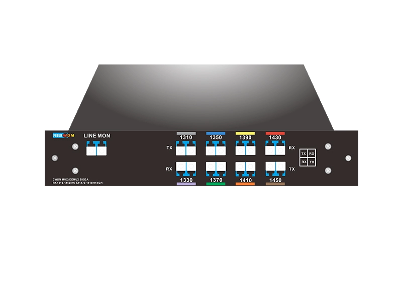 Singhle Fiber 8CH（16 Waves) CWDM MUX DEMUX With Monitor Port