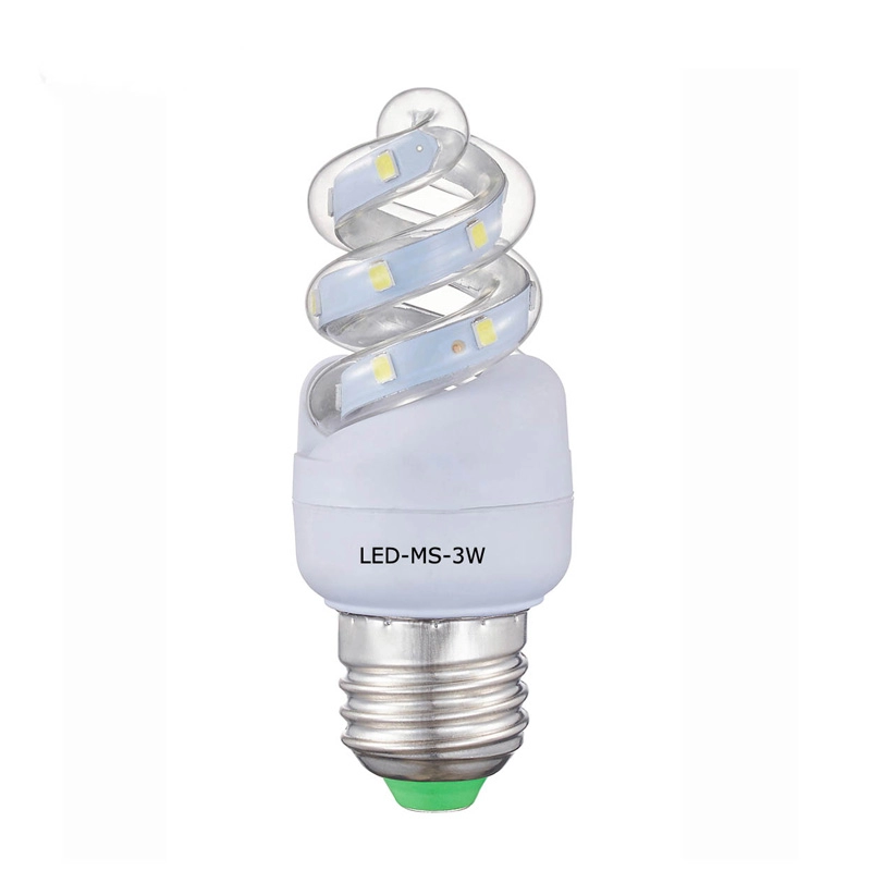 Custom LED corn bulb mini spiral 3W