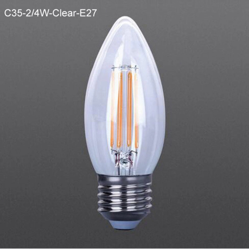 Power saving Clear LED filament bulbs C35